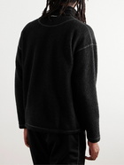 And Wander - Shell-Trimmed Fleece Jacket - Black