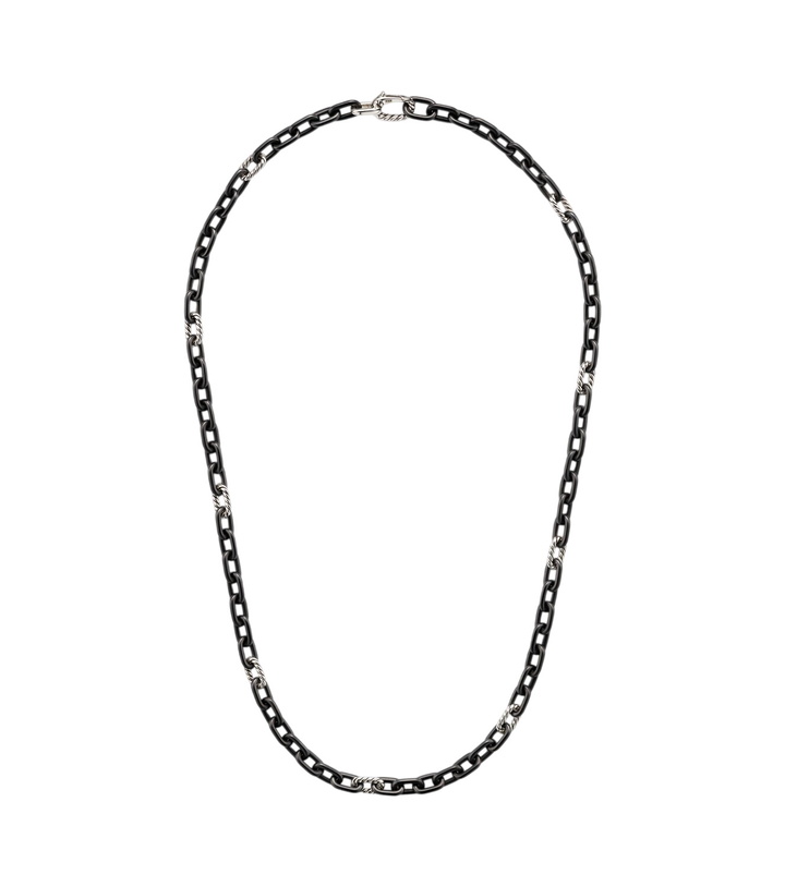 Photo: David Yurman DY Madison® titanium and sterling silver chain necklace