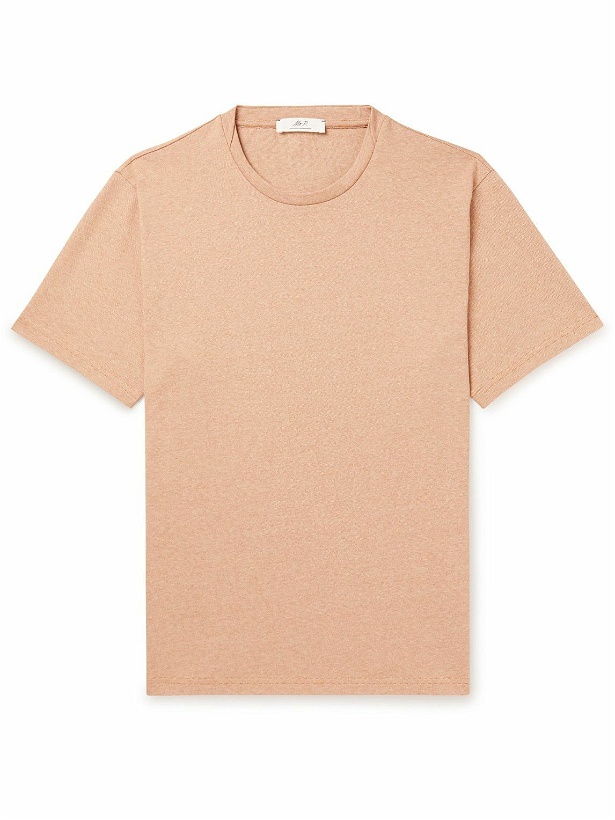Photo: Mr P. - Slub Cotton and Hemp-Blend Jersey T-Shirt - Orange