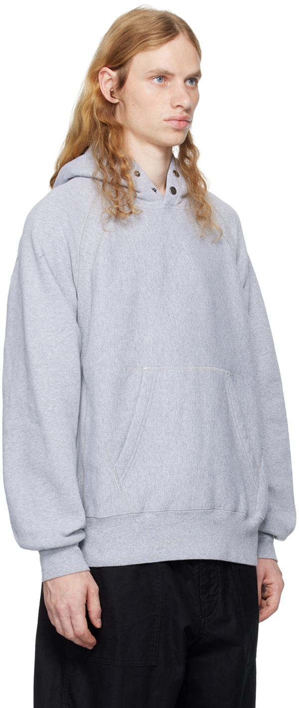 Engineered Garments Gray Raglan Hoodie