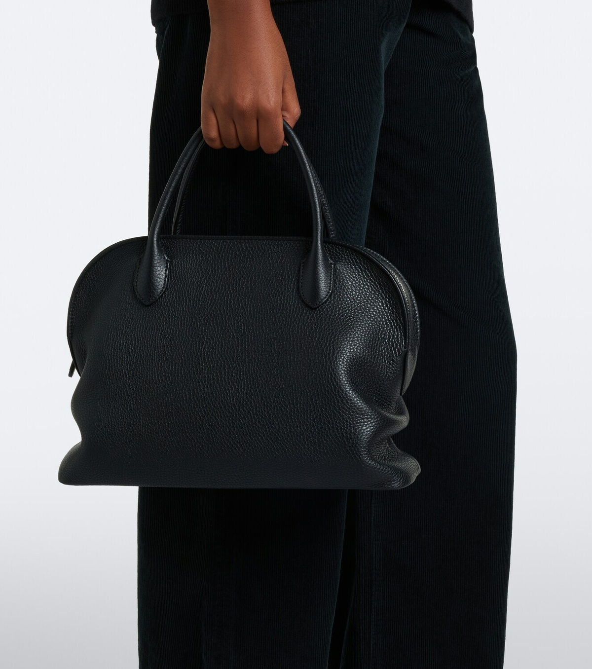 The Row Agnes 12 leather top-handle bag