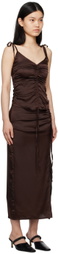 Elleme Brown Ruched Camisole