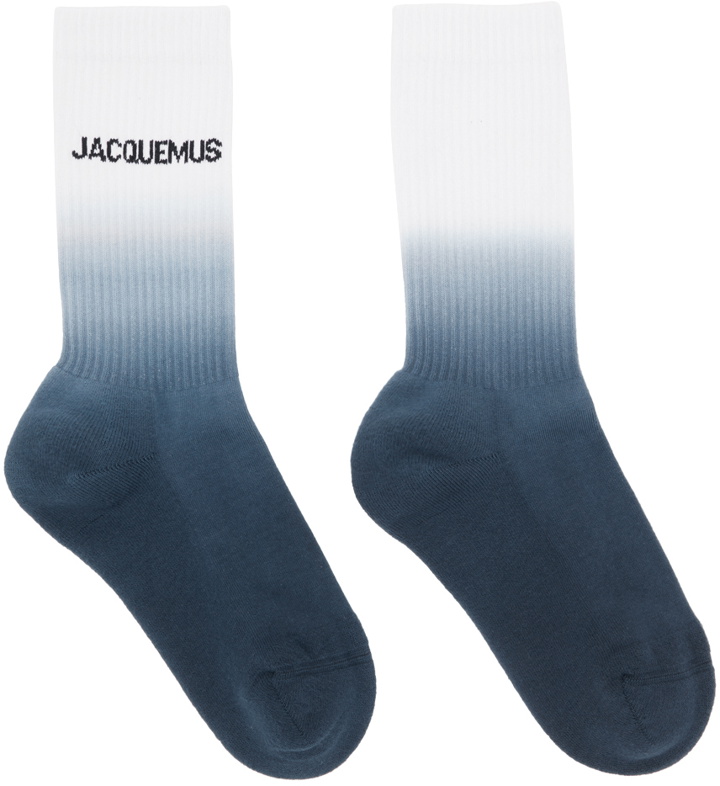 Photo: Jacquemus Navy & White 'Les Chaussettes Moisson' Socks