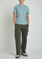 C.P. Company Logo Straight-leg Cotton Cargo Sweatpants Dark Grey