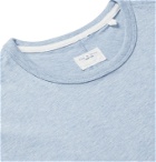 rag & bone - Mélange Organic Cotton-Jersey T-Shirt - Blue