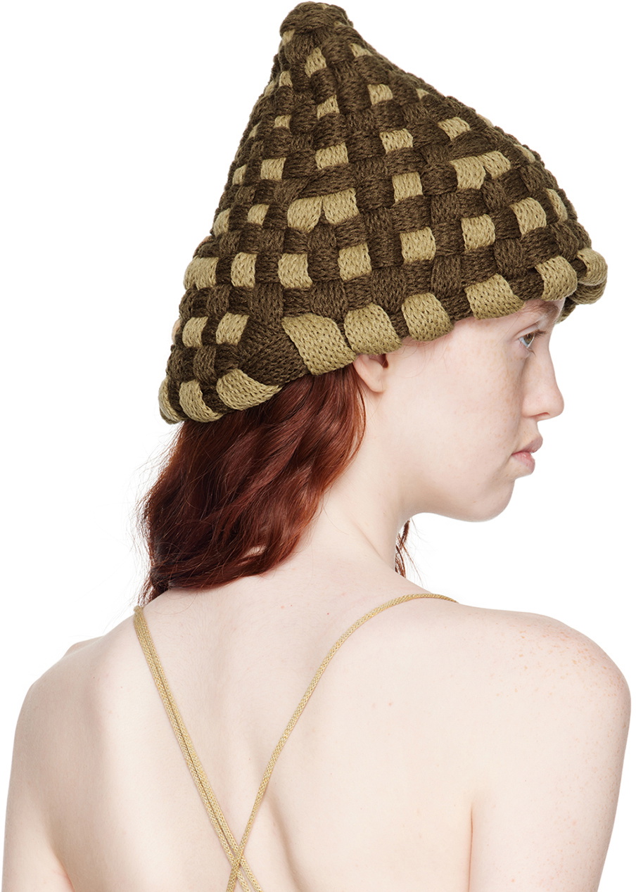 Isa Boulder Brown Woven Bucket Hat Isa Boulder