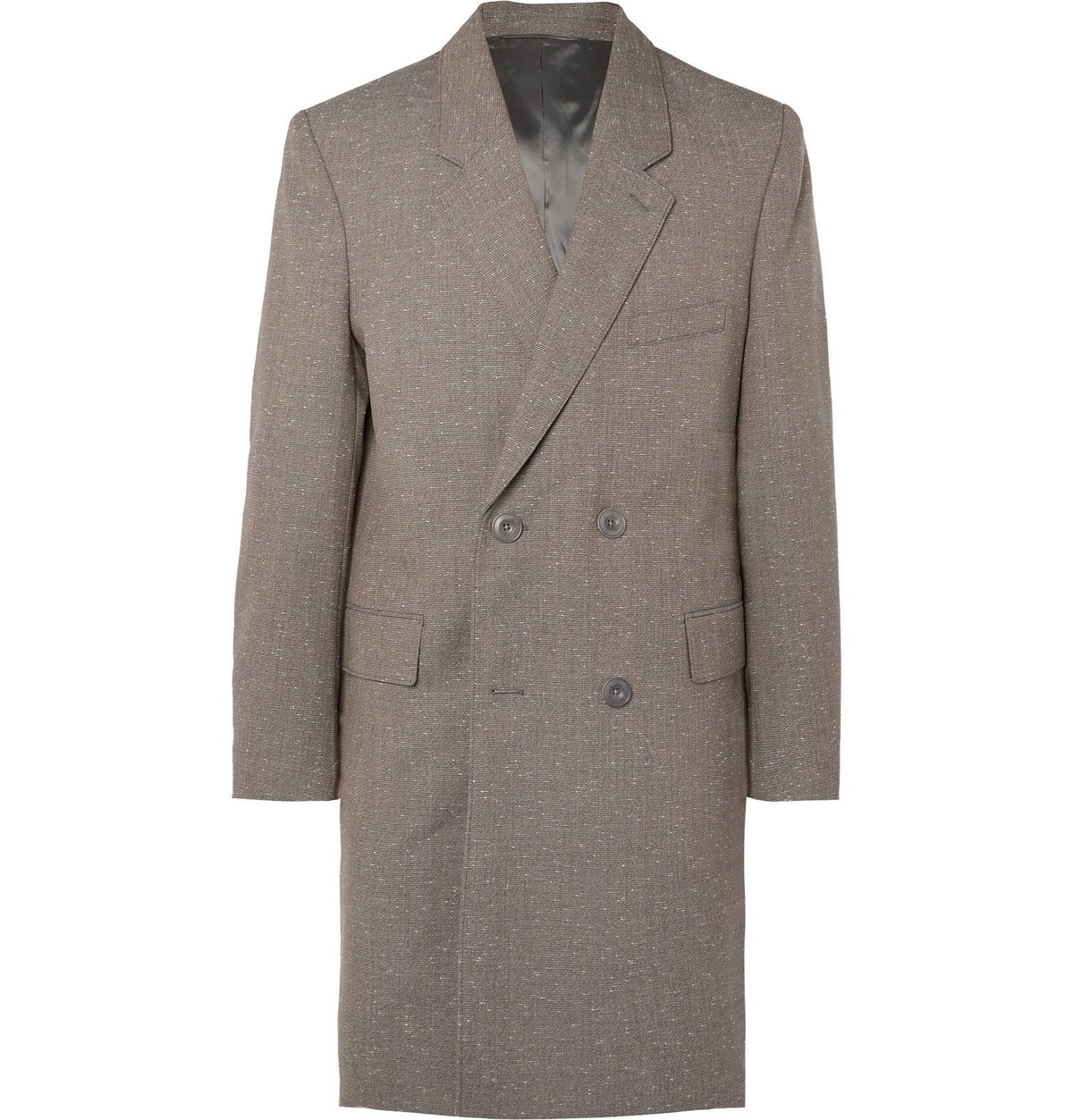 Leclair Tailored Cotton Blend Overcoat - Black main image 1