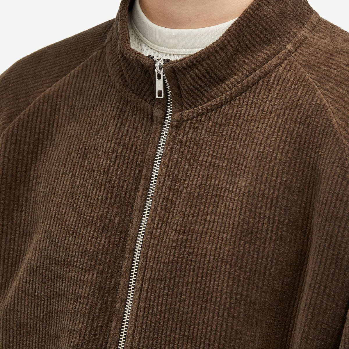 mfpen Men's Leisure Zip Sweatshirt in Brown mfpen