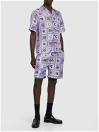 NANUSHKA - Printed Silk Twill  S/s Bowling Shirt