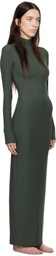 SKIMS Green Soft Lounge Turtleneck Maxi Dress