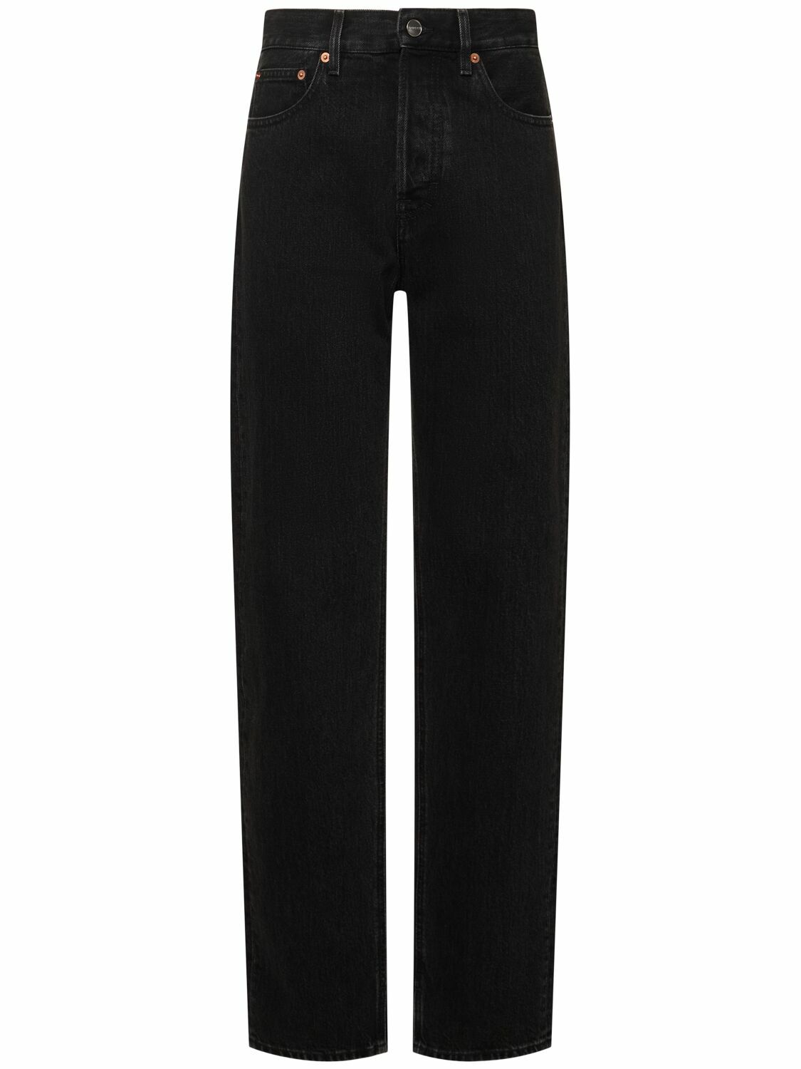 パンツ GUCCI straight denims black GUCCI Denim Straight Jeans with Laser Detail Gucci