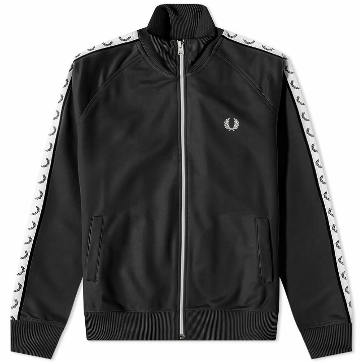 Photo: Fred Perry Authentic Men's Taped Track Jacket in Black