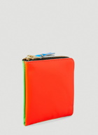 Fluo Zip Wallet in Orange