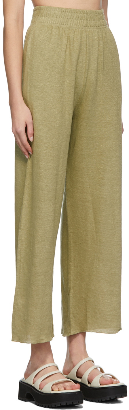 Missing You Already Green Linen Relax Lounge Pants
