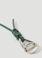 Triangle Keyring in Green