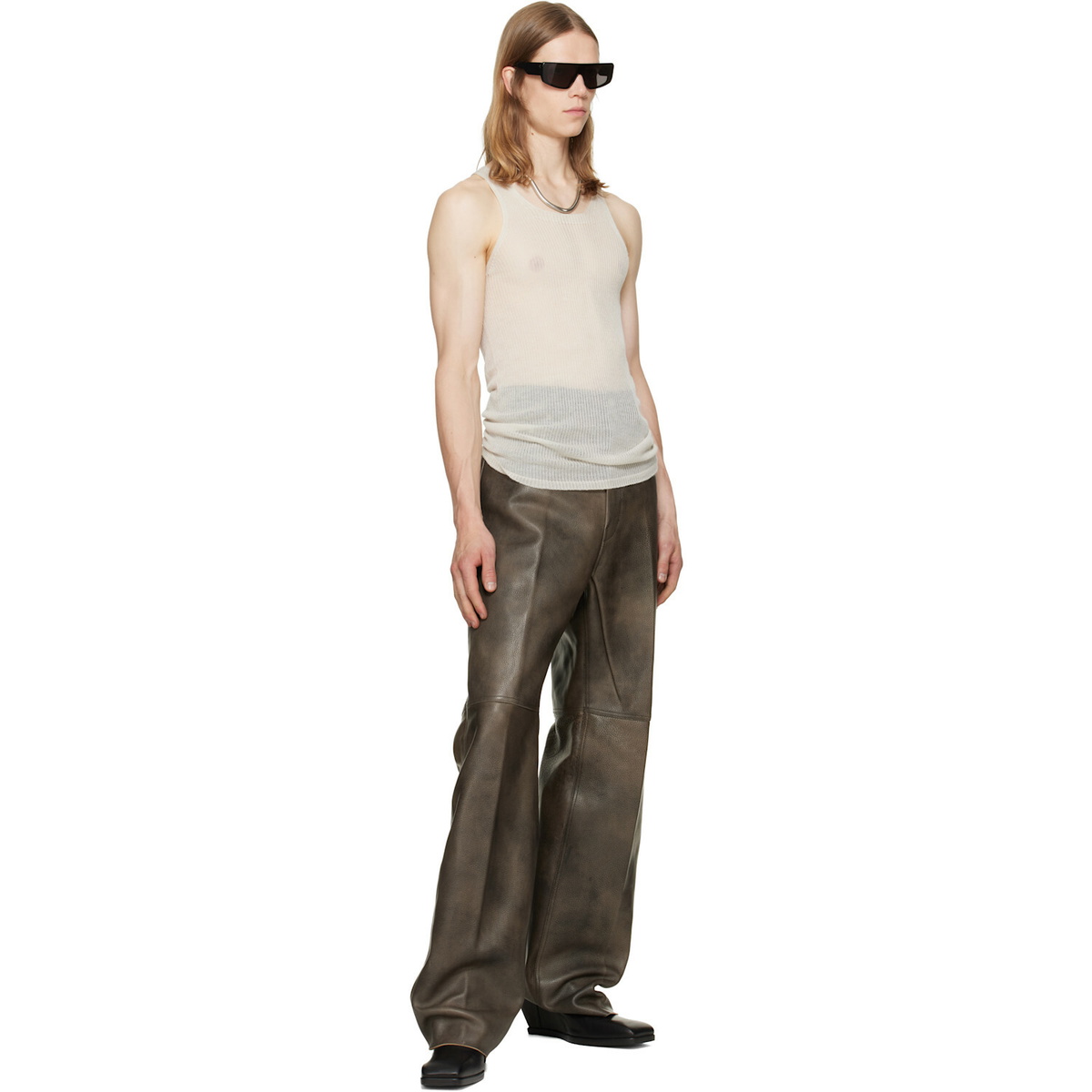 Rick Owens Off-White Tower Pony Tank Top