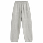 MKI Men's Mohair Blend Knit Wide Leg Joggers in Light Grey