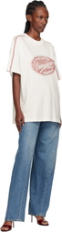 Ksubi Off-White 'Genuine' Boyfriend Short Sleeve T-shirt
