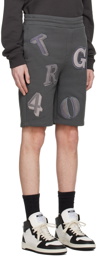 Axel Arigato Gray Typo Shorts