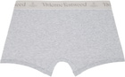 Vivienne Westwood Two-Pack Gray Cotton Boxer Briefs
