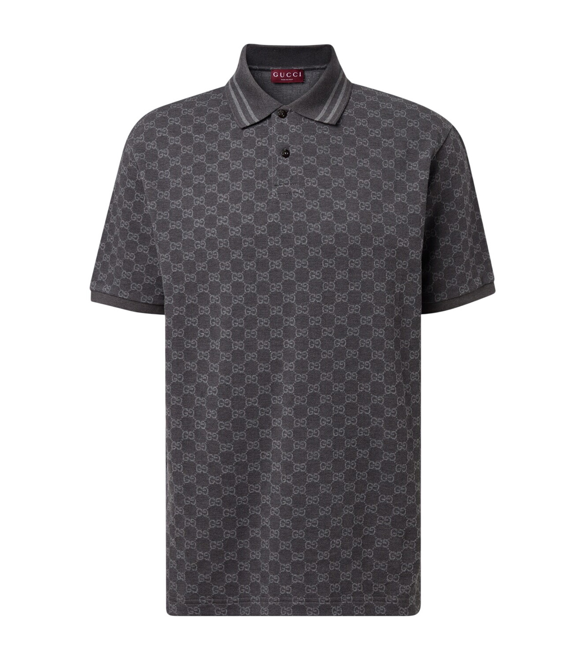 Gucci Black Crochet Polo Shirt Gucci
