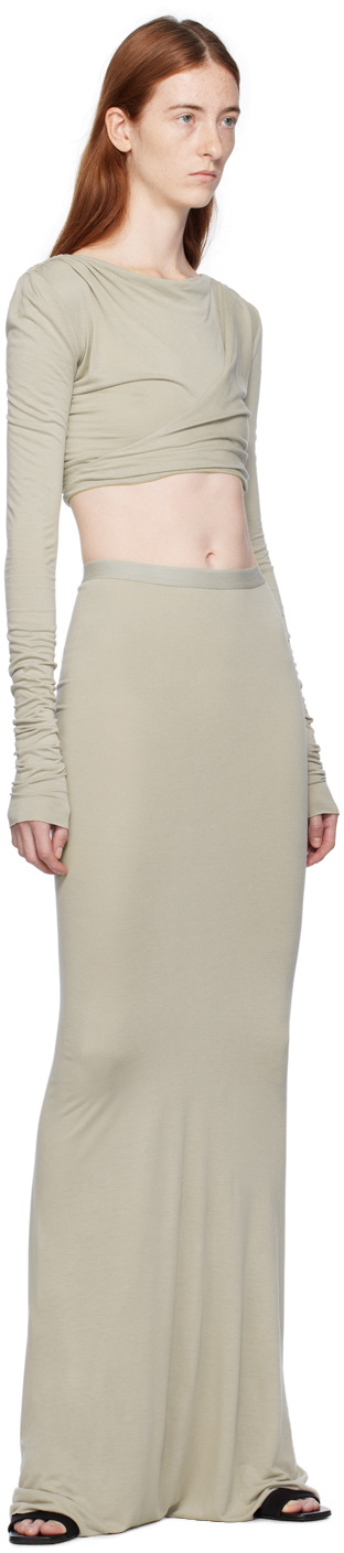 Rick Owens Lilies Off-White Jade Long Sleeve T-Shirt Rick Owens Lilies