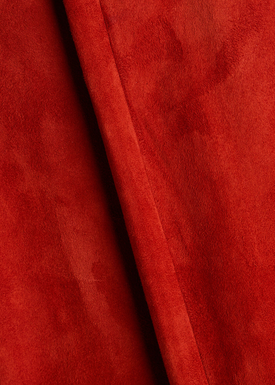 Stouls Gégé Stretch-suede Trousers Red