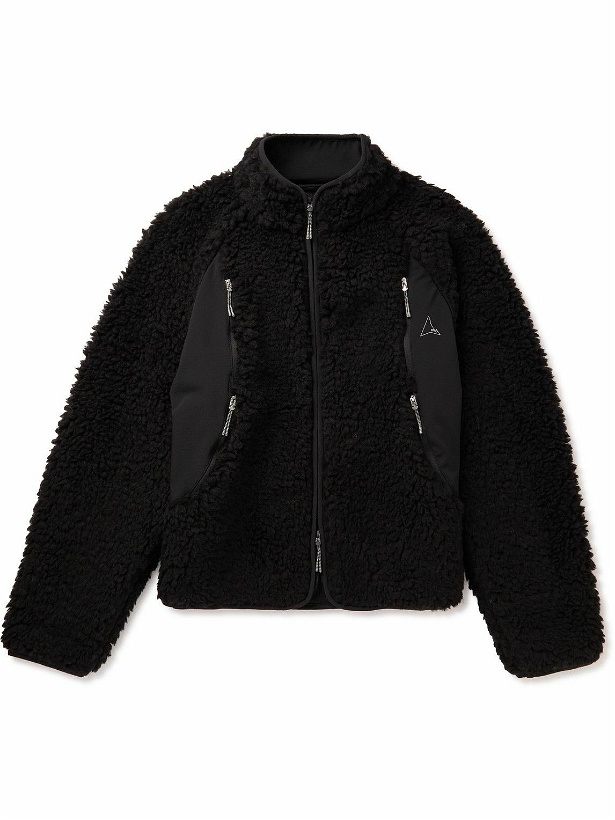 Photo: ROA - Ripstop-Trimmed Fleece Jacket - Black