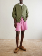 Cherry Los Angeles - Logo-Embroidered Cotton-Jersey Zip-Up Sweatshirt - Green