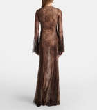 Bananhot Nori lace maxi dress