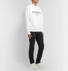 Givenchy - Logo-Print Loopback Cotton-Jersey Hoodie - White