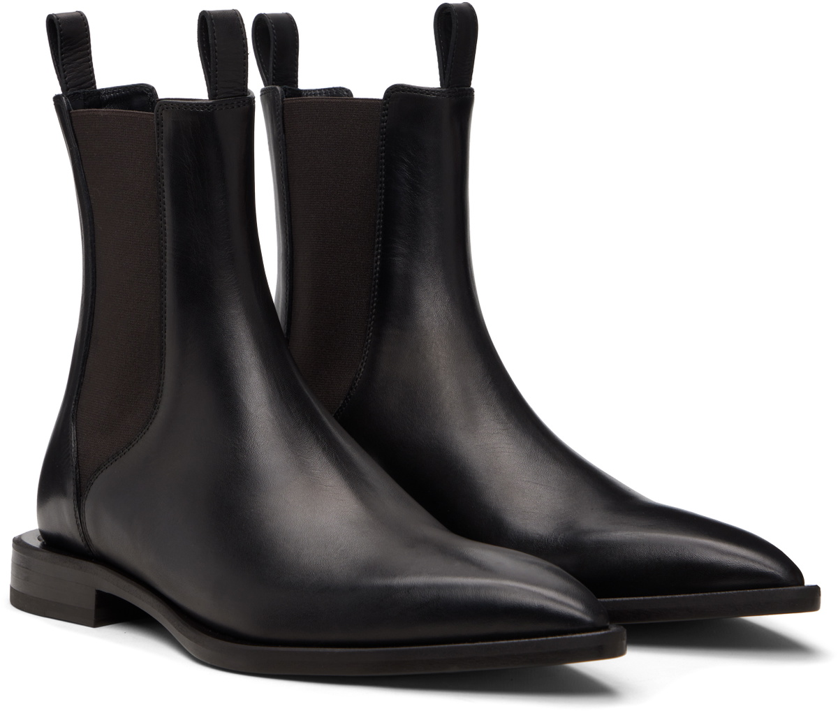 Lanvin Black Pointed Toe Chelsea Boots