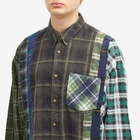 Needles 7 Cuts Wide Flannel Shirt in Assorted 