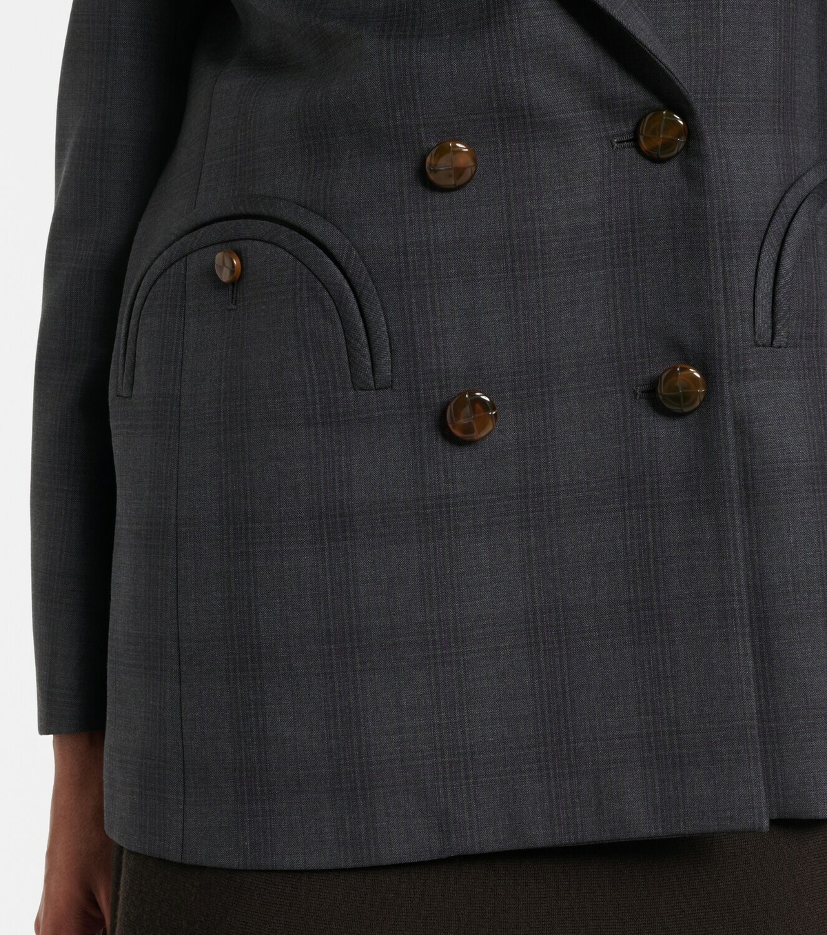 Blazé Milano Everyday checked virgin wool blazer