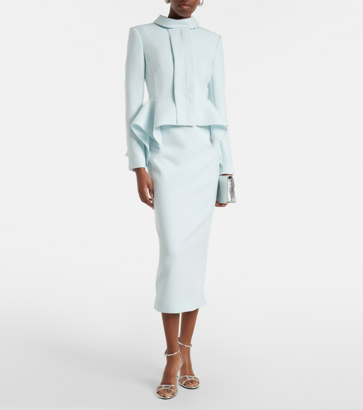 Roland Mouret Peplum crêpe blazer