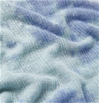 Our Legacy - Tie-Dyed Knitted Linen T-Shirt - Blue