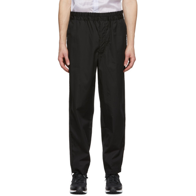 Photo: Comme des Garcons Shirt Black Poplin Workstitch Trousers