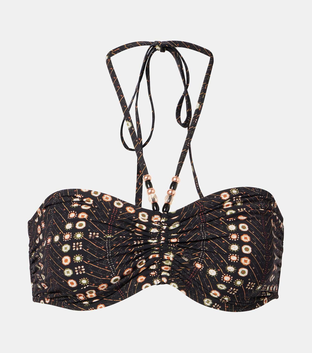 Marant Etoile Salmage printed halterneck bikini top