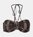Marant Etoile Salmage printed halterneck bikini top