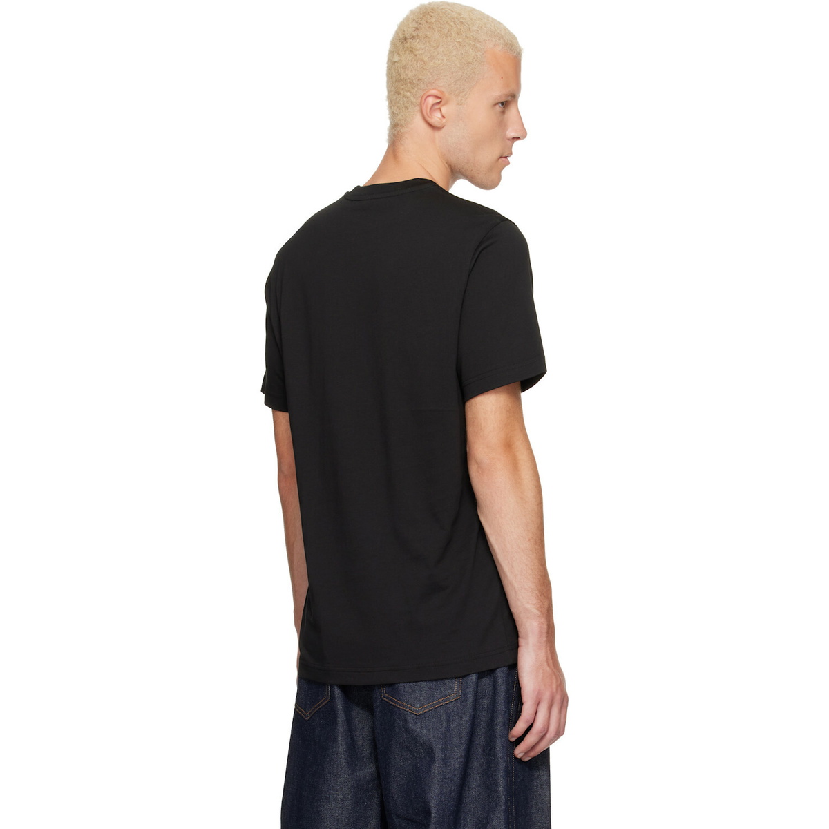 Moncler Black Mon Duck Logo Cotton T-shirt