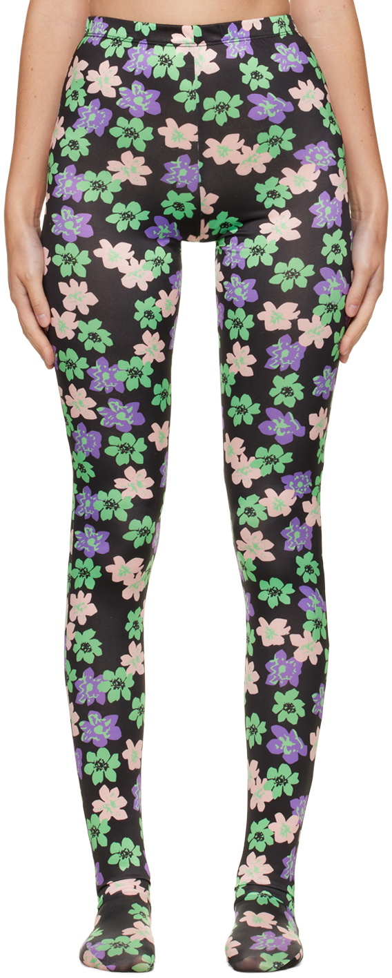 SHUTING QIU Multi Look 12 Floral Tights