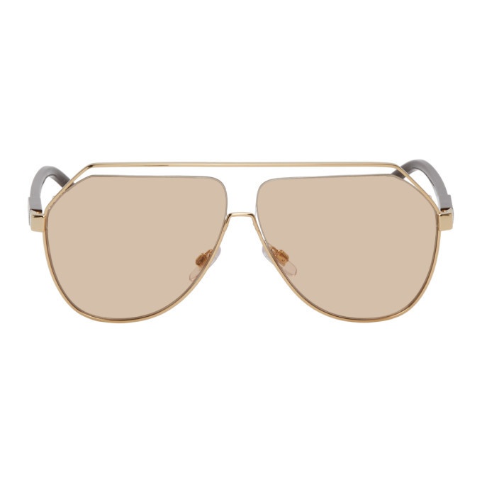 Photo: Dolce and Gabbana Gold Less Is Chic Sunglasses