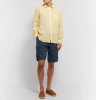 120% - Linen Cargo Shorts - Blue