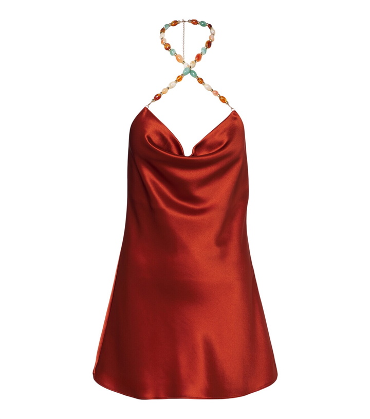 Photo: Retrofête Marvel beaded satin minidress