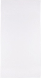 Alexander McQueen White Logo Skull Beach Towel