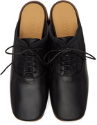 Loewe Black Slip-On Derby Mules