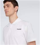 Alexander McQueen Logo cotton piqué polo shirt