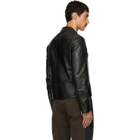 Maison Margiela Black 5-Zip Leather Jacket