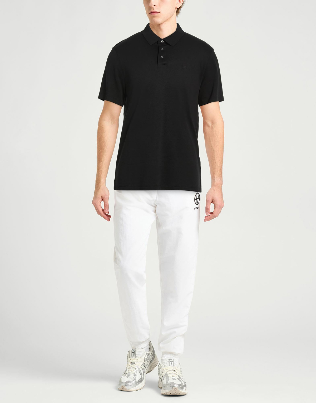 Calvin Klein Mens Polo shirt in Black