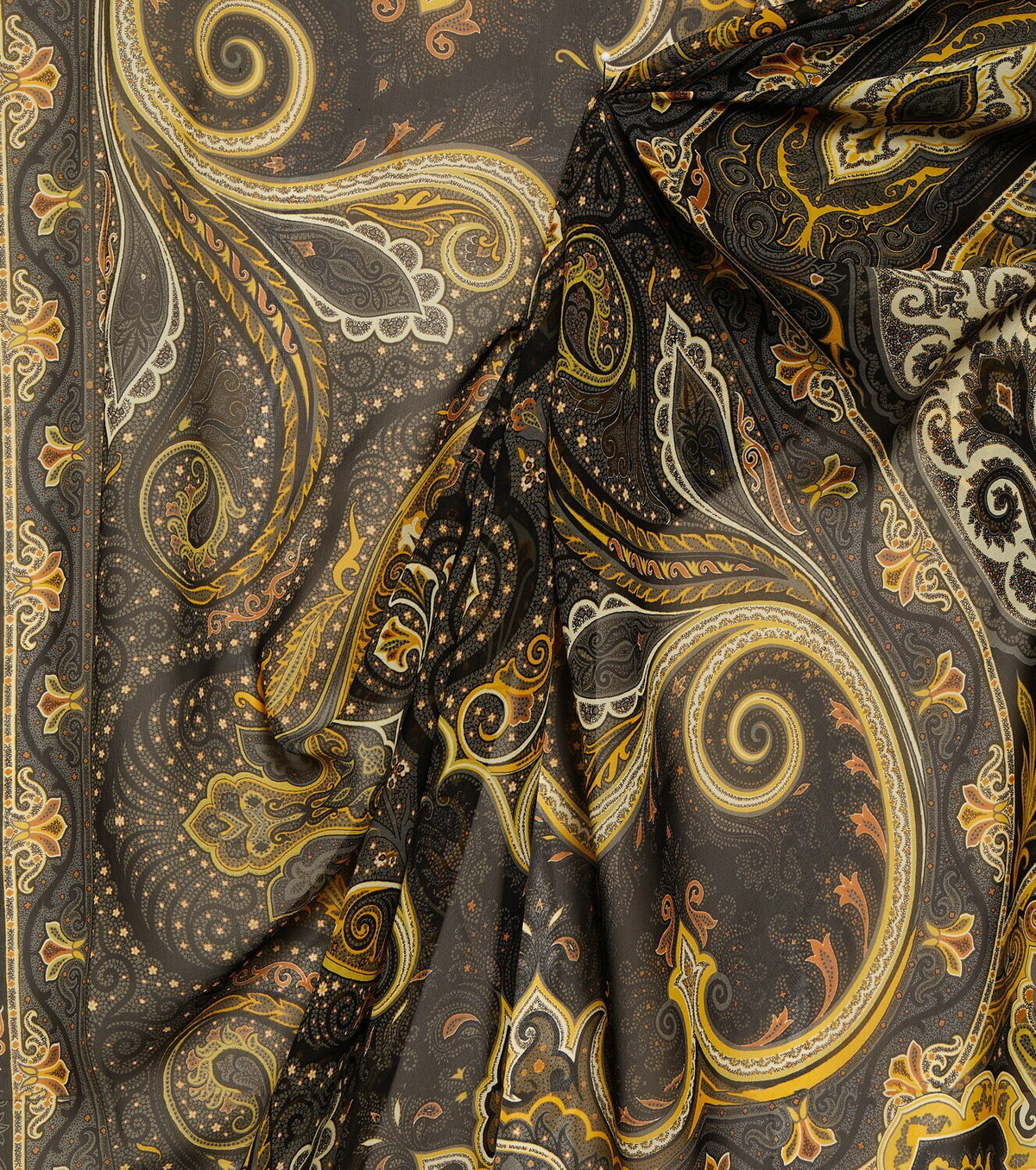 Paisley silk twill scarf in multicoloured - Etro